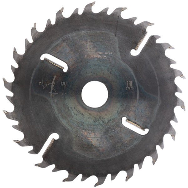 WoodCraft Пила дисковая 300*75*2,2/3,5/(18z+18)+4 WZ (шпон. паз 13,5*7,5 - 4 шт. под 90 гр.)
