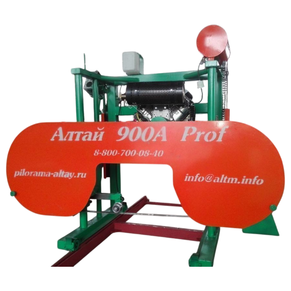 Ленточная бензиновая пилорама Алтай 900А Prof