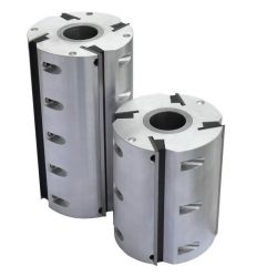 Барабан дюралевый с ножами HSS для плоского строгания RED SAMURAI D=125 d=40 H=130 Z4