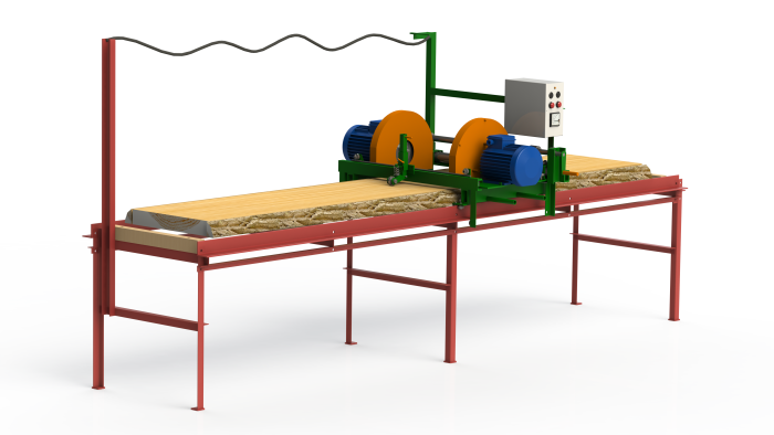 Кромкообрезной станок Алтаи?-011-1 двухпильный электрический