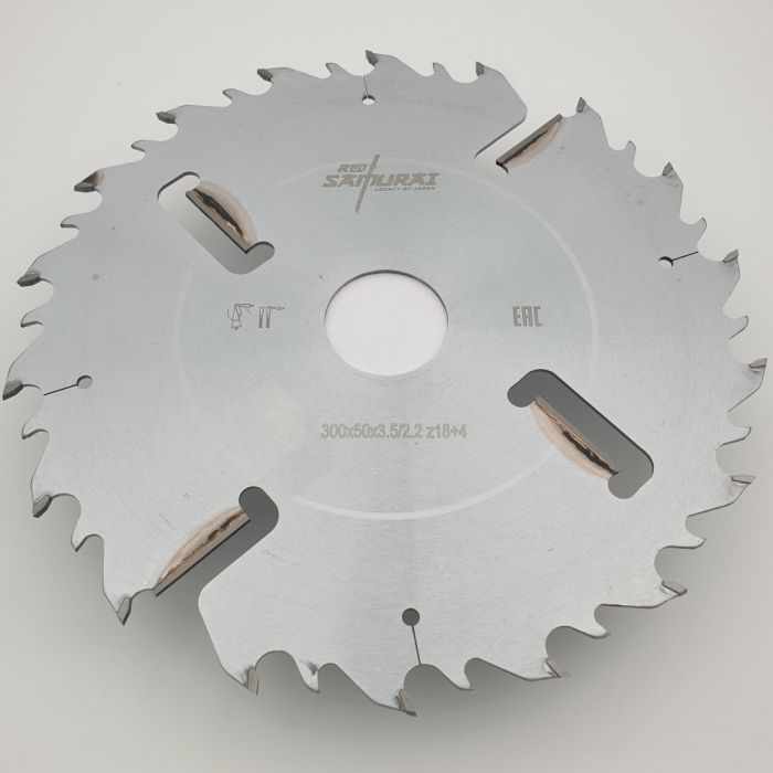 Пильный диск для многопильных станков 300x50x3.5/2.2x18+4 WZ RED SAMURAI