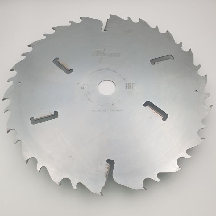 Пильный диск для многопильных станков 560x50x5.1/3.5x18+6 WZ RED SAMURAI