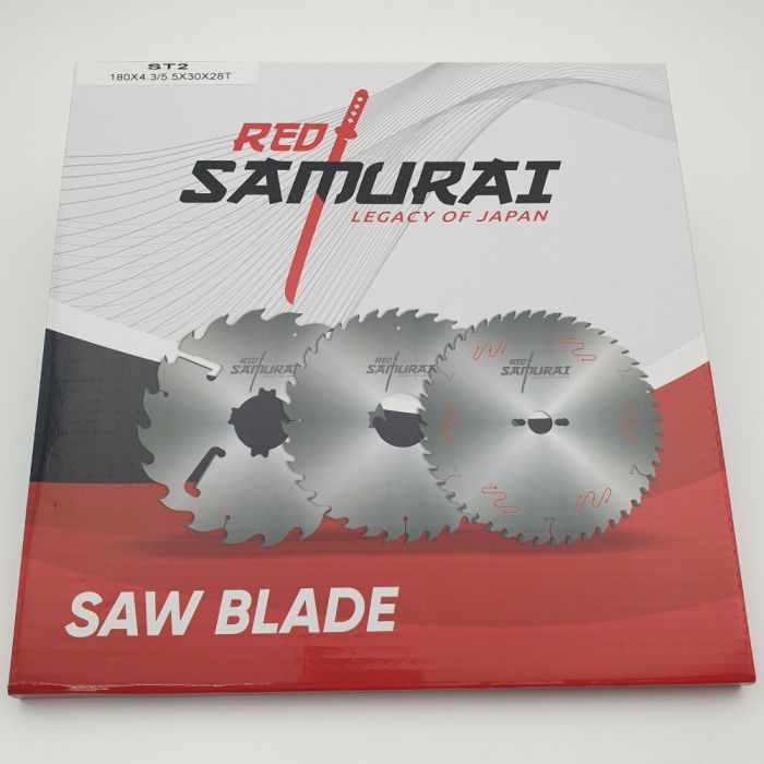 Пильный диск для раскроечных центров подрезной 180x4.3-5.5/3.2x30 Z28 RED SAMURAI