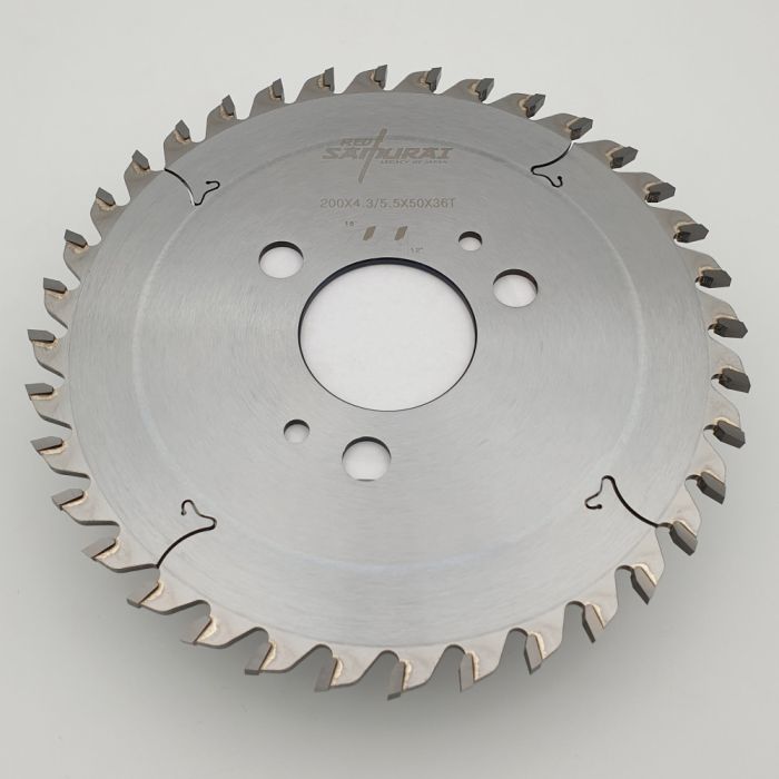 Пильный диск для раскроечных центров подрезной 200x4.3-5.5/3.2x50 Z36 RED SAMURAI