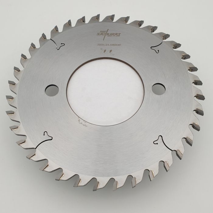 Пильный диск для раскроечных центров подрезной 200x4.3-5.5/3.2x80 Z36 RED SAMURAI