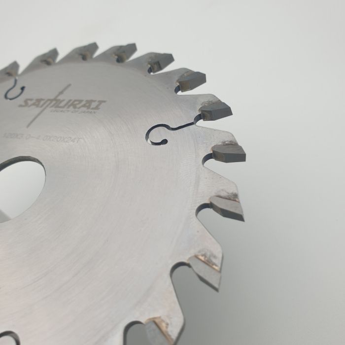 Пильный диск подрезной конический 120x3.0-4.0/2.2x20 Z24T ST2 RED SAMURAI