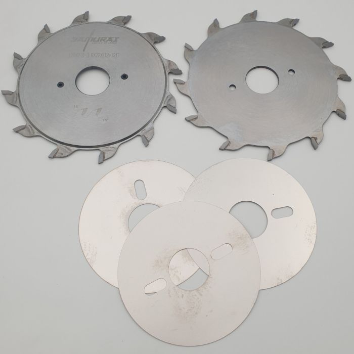 Пильный диск подрезной составной 120x2.8-3.6x22 Z12+12T ST2 RED SAMURAI