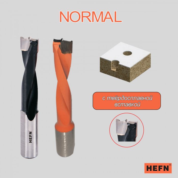 Сверло глухое для присадочного станка NORMAL HEFN левое D3x57 S10 LH